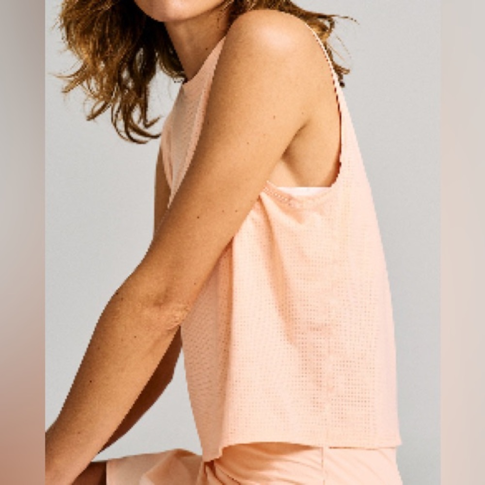 Outdoor Voices ThinkFast Mesh Cropped Muscle Tank